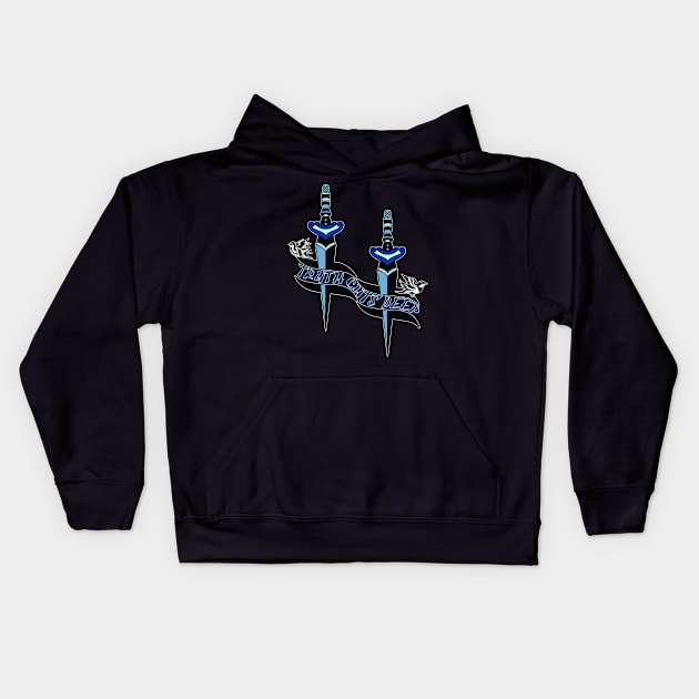 TRUTH CUTS DEEP TRADITIONAL TATTOO STYLE DESIGN Kids Hoodie by StayVibing